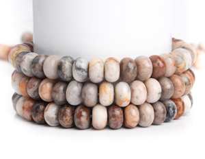 ลูกปัดหินอาเกตสีแดงธรรมชาติทรงรอนเดลล์ สำหรับทำเครื่องประดับ สร้อยข้อมือ สร้อยคอ งานฝีมือ DIY - Product Image 3