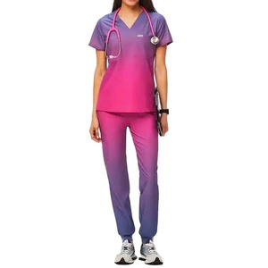 Nouvelle tenue médicale professionnelle à manches courtes, coupe régulière, fiable, confortable et ajustable pour le personnel hospitalier au quotidien - Product Image 1