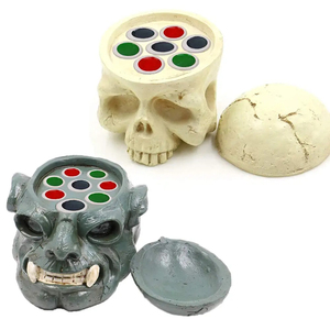 Resin Skull Tattoo Ink Cup <b>Holder</b> Skeleton Pigment Stand for Tattoo Accessories and <b>Makeup</b> Ink Cups - Product Image 1