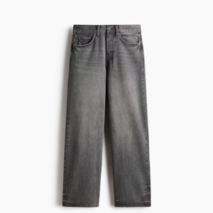 Jeans en denim coupe droite décontractée pour hommes et femmes, pantalon décontracté ample et confortable, mode streetwear, à porter au quotidien - Product Image 3