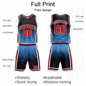 Uniformes de Baloncesto para Entrenamiento, Sublimados, Personalizados, para Equipos Juveniles, Conjunto de Uniformes de Baloncesto de Alta Calidad, Ropa Deportiva - Product Image 4
