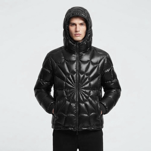 Popular Design Lightweight <b>Canvas</b> Puffer <b>Men</b> <b>Jacket</b> with Stand Collar Custom Waterproof Breathable Windproof Quilted <b>Jacket</b> - Product Image 4