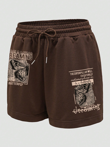 Shorts de fitness mi-taille pour hommes, personnalisables avec logo, en coton/polyester respirant et écologique, avec poches et cordon de serrage - Product Image 4