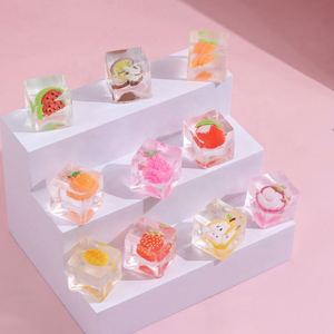 Jouet populaire en TPR transparent en forme de fruit, cube de glace à pincer, pour plaisirs de farces, décompression, jouet à presser, Mochi sensoriel, outil anti-stress - Product Image 2