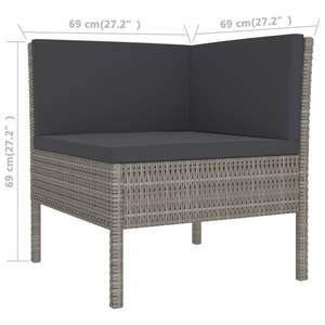 Ensemble de meubles de jardin gris - Product Image 6