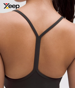 เสื้อชั้นในกีฬาโยคะคุณภาพสูงสำหรับผู้หญิง XEEP รุ่น XC-SB-154 แบบเรียบง่าย ระบายอากาศได้ดี สายปรับได้ แผ่นรองถอดออกได้ รองรับได้ดีเยี่ยม แห้งเร็ว - Product Image 4