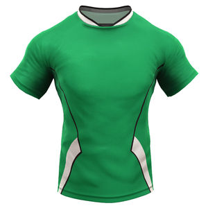 Men's Adult Green White Soccer Jersey Set-Breathable Moisture-Wicking Fitted Crew Neck Short Sleeve Rugby Uniform - Product Image 2