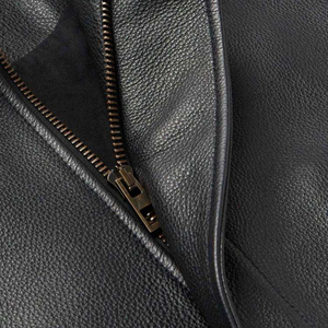 High Quality Custom <b>Black</b> Genuine Leather Letterman Varsity Jacket for <b>Men</b> Fashionable Chenille Patches Embroidery Coat - Product Image 4