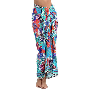 New Latest Arrival One-piece Multi Color Polyester Material Breathable Beach <b>Sarong</b> Wholesale Custom Printing Beach <b>Sarong</b> - Product Image 4