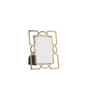 Cadre photo en métal doré effet soleil, design étoilé texturé, en alliage de zinc, pour décoration de table et mariages (vente en gros) - Product Image 5