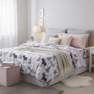 Sábanas de Microfibra Ecológicas de Lujo con Acabado Color Durazno, 200 Hilos, Lavables a Máquina, para Cama Doble |   Juego de Ropa de Cama Suave y Duradero - Product Image 1