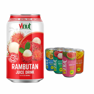 Banane 330ml boisson de jus 24 canettes carton sans sucre sans sucre ajouté OEM ODM marque privée échantillon gratuit prix d'usine Prem - Product Image 1