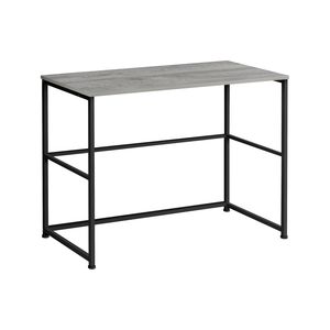 Scrivania per Computer Contemporanea da 40 Pollici in Laminato Grigio e Metallo Nero per Ufficio Domestico, Configurazione Sinistra e Destra con Cassetti Portaoggetti - Product Image 2