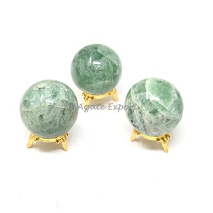 Bola de cristal curativa natural de alta calidad al por mayor Esferas de ágata musgo pulidas Esfera de bola de piedras preciosas para Decoración - Product Image 6