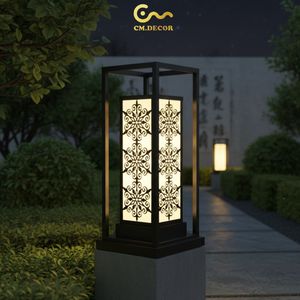 Elegant Black Square Outdoor <b>Wall</b> <b>Sconce</b> Minimalist Design for Garden Home Villa Resort Stainless Steel AC 200V E27 IP65 - Product Image 3