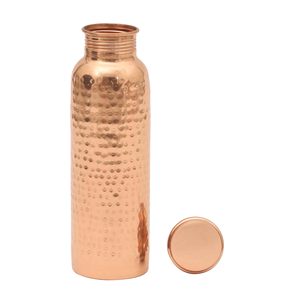Pure <b>Copper</b> Water <b>Bottle</b> with <b>Copper</b> Glass Ayurvedic <b>Drinking</b> <b>Bottle</b> Leakproof Hammered <b>Copper</b> <b>Bottle</b> for Home Office Yoga - Product Image 2