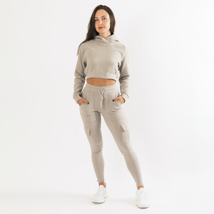 Sudaderas con Capucha Cortas de Primera Calidad, Personalizadas, de Manga Larga, en Tejido de Algodón Peinado, con Logotipo Propio, para Mujer - Product Image 6