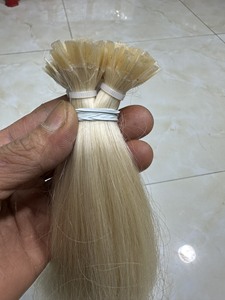 Solde! Extensions de cheveux K-tip brutes kératine super double étiré cuticule alignée couleur claire embouts plats k conseils vendeur d'extensions de cheveux - Product Image 2