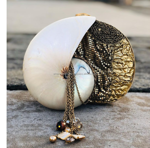 Offre Spéciale luxe femmes sac de soirée nacre pochette avec métal pour les fêtes de mariage sac à main motif de pierre prix de gros - Product Image 3