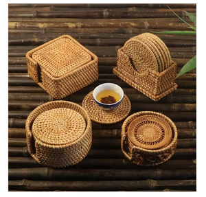 Sous-verres en rotin de haute qualité, personnalisables, pour la table à manger, au meilleur prix - Product Image 4