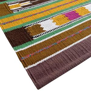 Alfombra compacta Dhurrie Kilim de algodón Handloom de 50x75 cm para usar como felpudo o alfombrilla espiritual - Product Image 4