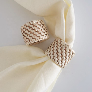 Wholesale Handmade Rattan Napkin Rings Rustic Boho <b>Table</b> Decor Woven Autumn Vine Serviette Holder Wedding Event Supplies Bulk - Product Image 6