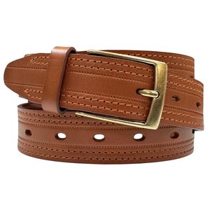Cinturón de Cuero para Hombre con Acabado Elegante y Ajuste Regulable, Perfecto para Vestimenta Formal, Casual y Uso Diario, Diseño de una Sola Pieza - Product Image 1