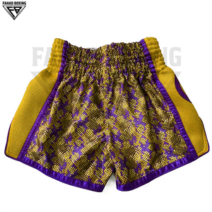 Vêtements de combat de kick-boxing imprimés, vêtements d'arts martiaux 100% polyester, shorts de Muay Thai confortables sublimés - Product Image 5