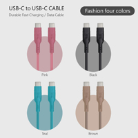 Cable de Carga Rápida Tipo-C de 60W, Nuevo Estilo 2026, Conductor de Cobre Estañado, Revestimiento de PVC Trenzado, 1M, RoHS/FCC/iOS, para Computadora