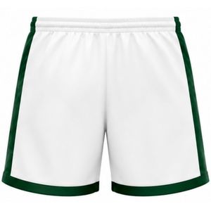 Shorts de volley-ball blancs et verts par sublimation – Tenue de sport professionnelle pour équipes – Vêtements de compétition légers pour l'entraînement athlétique - Product Image 2