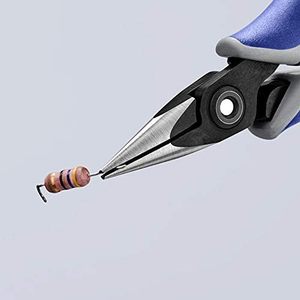 Alicates Electrónicos KNIPEX 34 52 130, Mordazas Semicirculares Cruzadas, Alicates de Punta Fina de Precisión de 5.25 Pulgadas para Ensamblaje Electrónico - Product Image 4