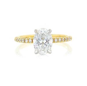 Anillo de Diamantes de Estilo Vintage de Calidad de Exportación para Mujer, Plata de Ley, Joyería de Compromiso Nupcial, Disponible para la Venta - Product Image 2