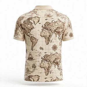Nouveaux polos imprimés pour hommes, qualité supérieure, design élégant et décontracté, avec poche, en provenance du Bangladesh. - Product Image 2