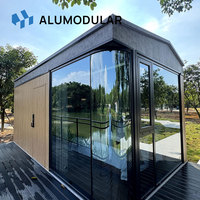 Appartement modulaire de villégiature moderne en acier et aluminium, maison préfabriquée entièrement meublée, clé en main, écologique, certifiée ISO, fournie directement par l'usine