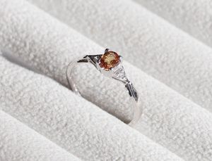 Citrine <b>Ring</b> 925 Sterling Silver Gemstone <b>Ring</b> With Cubic Zirconia Accents November Birthstone Elegant <b>Ring</b> - Product Image 4