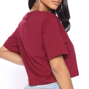 Sudadera Vintage de Algodón para Mujer, Estilo Oversize, Cuello Redondo, 400gsm, con Bajo sin Rematar, Corte Cuadrado, Top Corto, Personalizada OEM para Otoño - Product Image 3