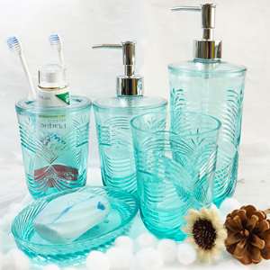 [Holar] Taiwan Made Green Durable Plastic Round 3 Slots Stripes Style Tooth Stand pour Toilette - Product Image 6