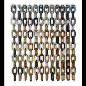 Chaîne à maillons personnalisée en résine couleur bonbon écologique pour la décoration de Noël à la maison ou au bureau - Product Image 2