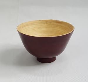 Cuenco de bambú hilado para ensalada ecológico Natural de alta calidad para juegos de vajilla para el hogar y la cocina Hecho en Vietnam - Product Image 2