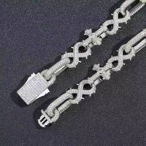 Bracelet en argent plaqué, diamant naturel de luxe, polissage brillant, certifié IGI, style hip-hop, disponible à un prix raisonnable en provenance d'Inde - Product Image 5
