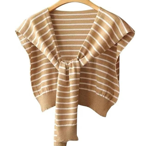 Warm Solid Color <b>Women</b> Wool Dual-use Scarf <b>Cape</b> Female Fall Knitted Triangle Scarf Hitching <b>Cape</b> Tops Fall and Winter Shawl - Product Image 1