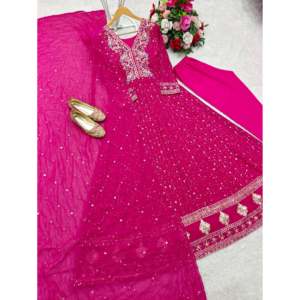 Vestido de fiesta de diseñador para mujer con Conjunto elegante Pent y Dupatta - Product Image 4