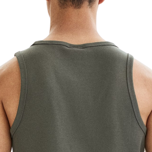 Camiseta sin mangas acanalada de ajuste ceñido, cómoda, transpirable, básica, deportiva, con logo personalizado, proveedor mayorista OEM ODM - Product Image 4