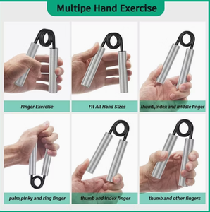 Entrenador de fuerza de agarre de mano de acero inoxidable con mango antideslizante para equipo de ejercicio físico - Product Image 5