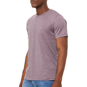 T-shirt personnalisé en coton épais 100% pour homme, col rond, blanc, manches courtes, coupe ajustée, idéal pour la gym - Product Image 3