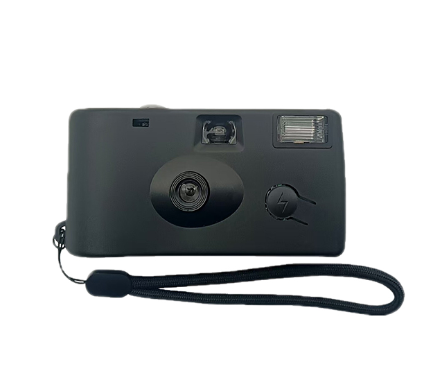 With camera strap