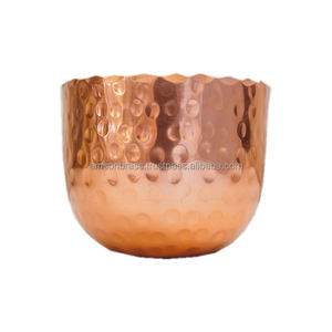 Hammered Bowl Classic Copper Bowl High Quality Metal Copper Bowl <b>Dinnerware</b> Serving - Product Image 1