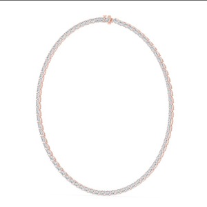 Deslumbrante Collar con Diamantes Creados en Laboratorio de Corte Marquise de 22.93 CTW, Oro Rosa de 9K - Product Image 2