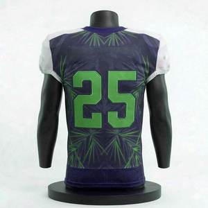 Camiseta Deportiva de Fútbol Americano de Manga Corta, Transpirable, Sublimada, al por Mayor, Personalizada con el Logotipo del Equipo - Product Image 3