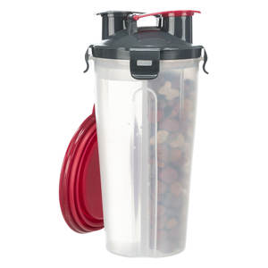 Dual 0.35L Plastic <b>Pet</b> Bowls 2 0.35 L/11 23 cm <b>Food</b> and Water <b>Container</b> - Product Image 3